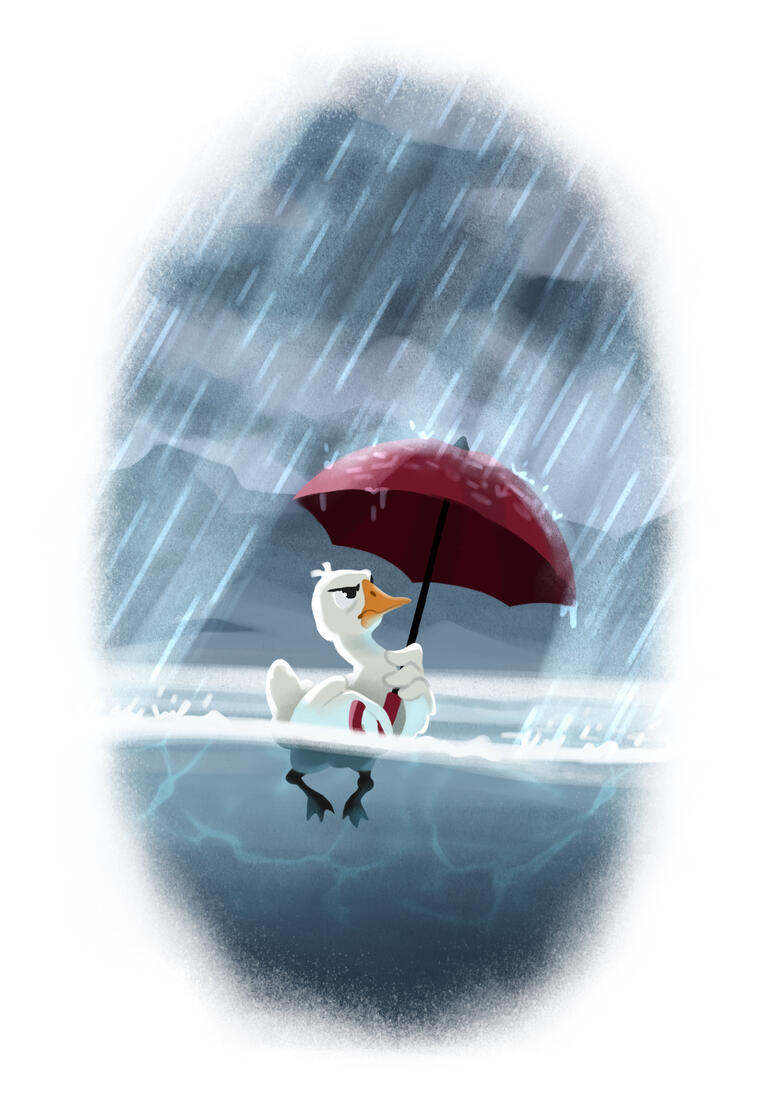 Dry- spot illustration