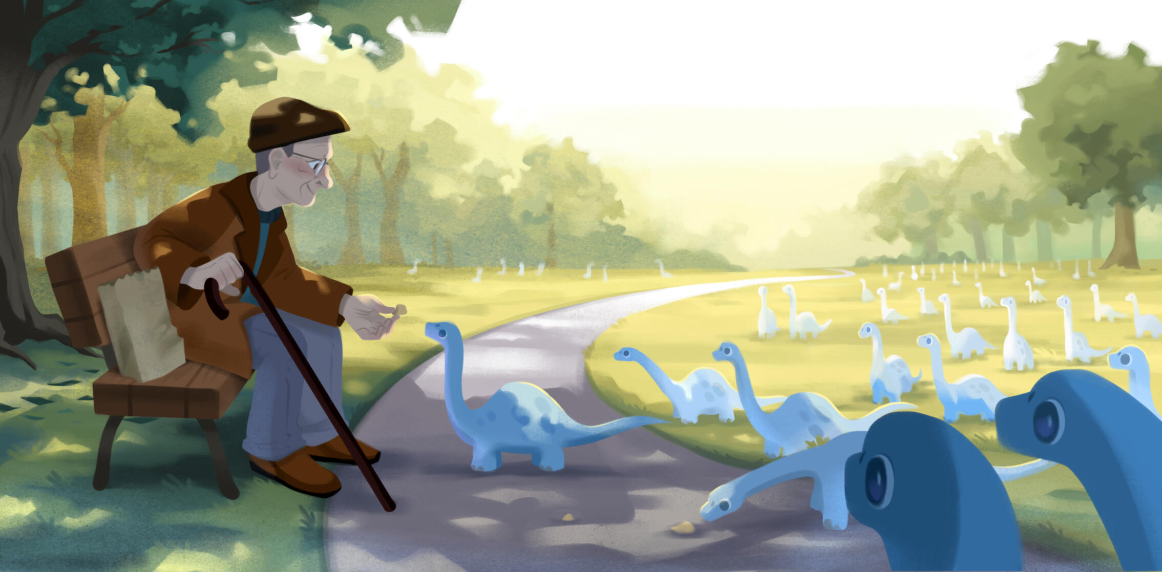 Feed the birds- children’s book spread